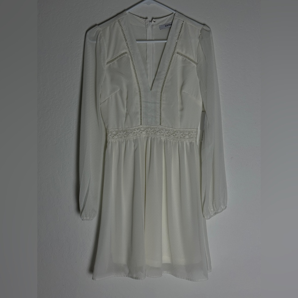 Sheer NEW White boho dress